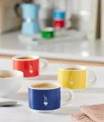 Bialetti 6 Višebojnih Šoljica za Espreso sa Stalkom, TAZZ110