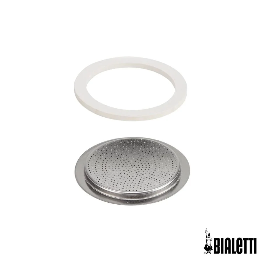 Bialetti Replacement Gasket Rubber/Silicone Rings and Filter Plate
