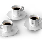 Bialetti Octagonal Espresso 4 šolje Beli set - Слика 3