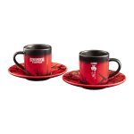 Bialetti Stranger Things Set od 2 šolje za espreso (80ml) sa tanjirićima - sjaje u mraku - Слика 2