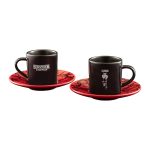Bialetti Stranger Things Set of 2 Espresso Cups (80ml) and Saucers - thermochromic print