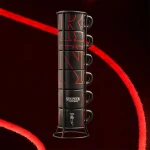 Bialetti Stranger Things Set of 6 Espresso Cups (80ml) with Stand - glow in the dark - Image 2