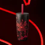 Bialetti Stranger Things Travel Mug with straw (600ml) - glow in the dark - Image 9