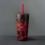 Bialetti Stranger Things Travel Mug with straw (600ml) - glow in the dark - Image 5