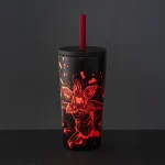 Bialetti Stranger Things Travel Mug with straw (600ml) - glow in the dark - Image 6