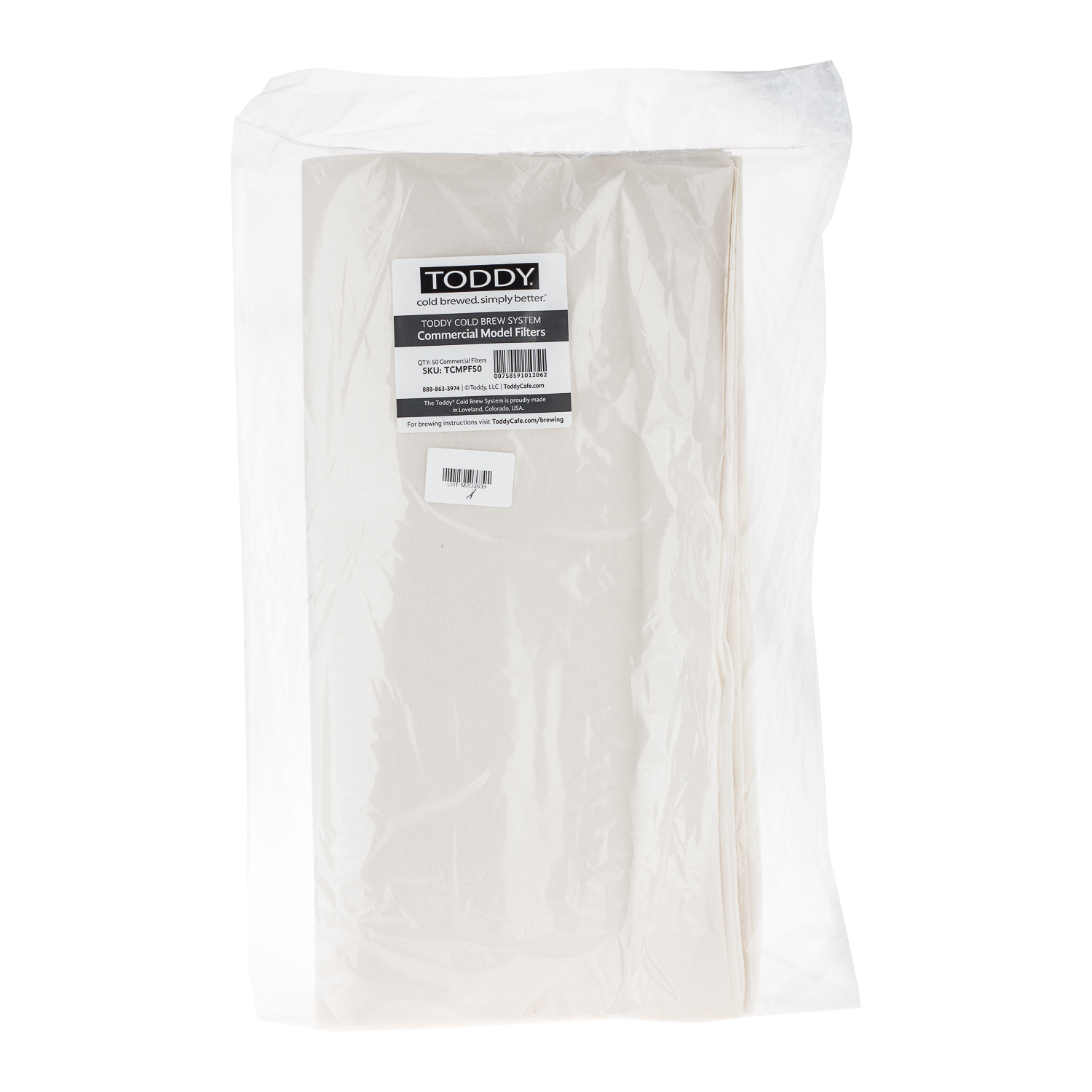 Toddy Commercial Model Filters 50pcs (Compatible with Toddy Commercial Model) 1 Toddy Commercial Papirni Filteri, 50 komada (Kompatibilni sa modelom Toddy Commercial) - Слика 1