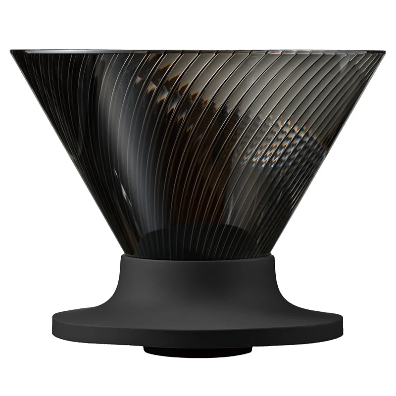 V60 Dripper NEO Hario - NEO V60-02 Tritan Coffee Dripper - Black - Image 1